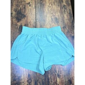 Adidas Womens Green High Rise 3" Pacer Woven Training Shorts Size XL IS2174